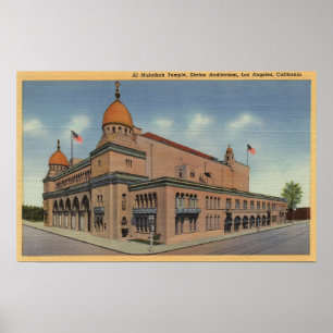 Póster Templo de Malaikah do Al & auditório do santuári