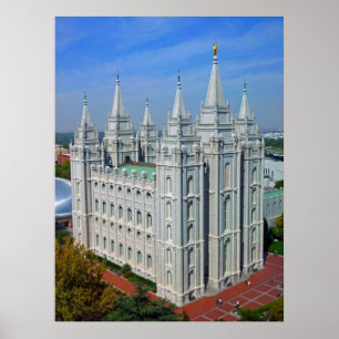 Póster Templo de Mormon