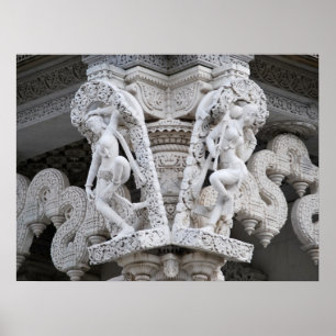 Póster Templo de Neasden - Baps Shri Swaminarayan Mandir