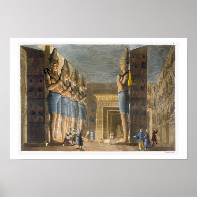 Poster Templo de Ramsés II (1279-13 BC) Abu Simbel, Egy (Frente)