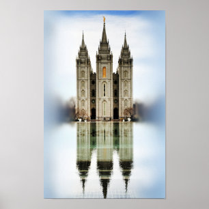 Póster Templo de Salt Lake LDS