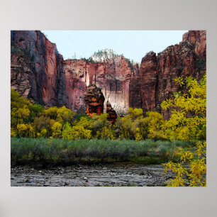 Póster Templo de Sinawava, Zion em Utah