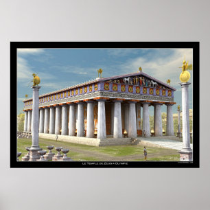 Póster Templo de Zeus na Olympia
