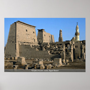 Póster Templo deserto de Luxor, Luxor, Egipto