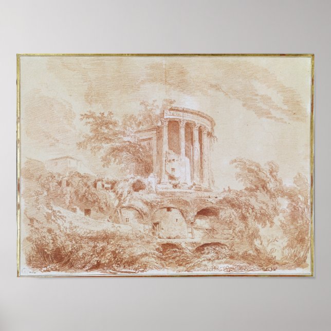 Póster Templo do Símbolo em Tivoli (Frente)