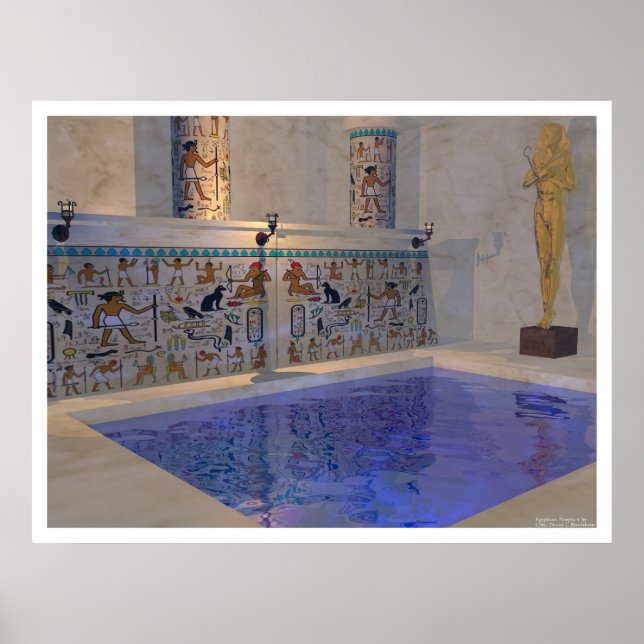 Póster Templo Egípcio 4 (Frente)