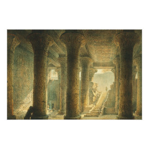 Póster Templo Egípcio Antigo de Esna