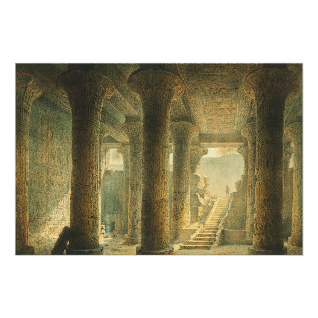 Póster Templo Egípcio Antigo de Esna (Frente)