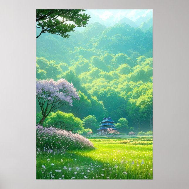 Poster Templo entre as Árvores (Frente)