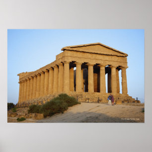 Póster Templo grego