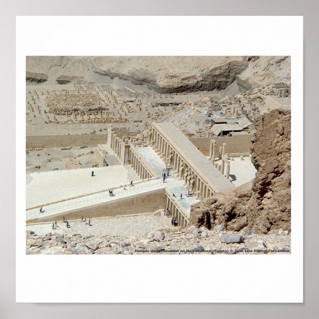 Póster Templo Hatshepsut Egipto (Frente)