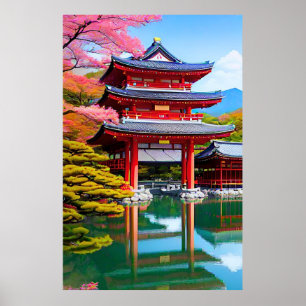 Poster Templo Japonês