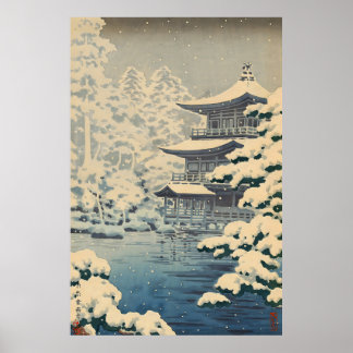 Poster Templo Kinkakuji de Kyoto-Tsuchiya Koitsu
