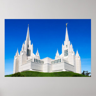 Poster Templo LDS de San Diego