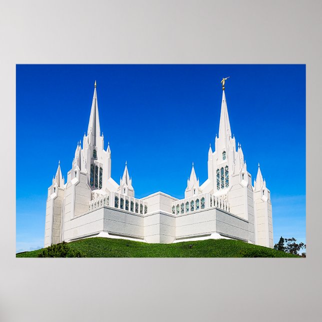 Poster Templo LDS de San Diego (Frente)