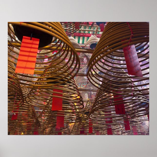 Póster Templo Mo Budista de Hong Kong (Frente)