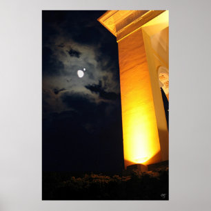 Póster Templo na noite