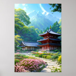 Poster Templo Pacífico pela Floresta