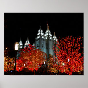 Póster Templo Salt Lake City Utá de Salt Lake LDS