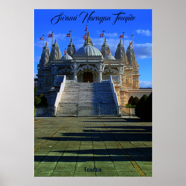 Poster Templo Swaminarayan Londres (Frente)