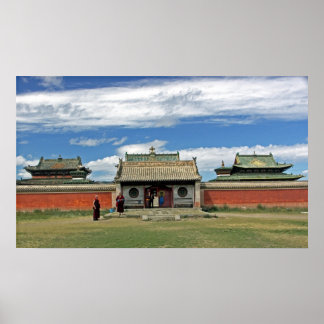 Póster Templos budistas de Erdene Zuu, Monglia