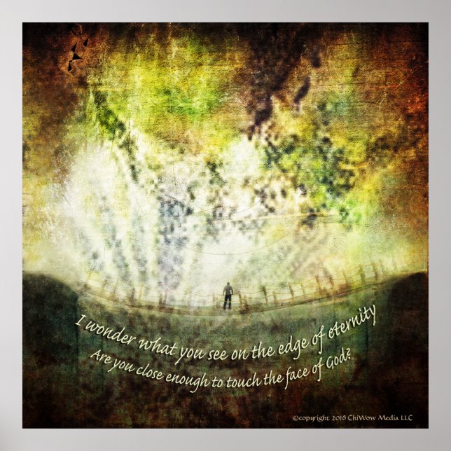 Poster Tempo - "A borda da eternidade" (Frente)