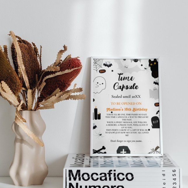 Poster Tempo Cápsula jogo de chá de fraldas fantasma do H (Criador carregado)