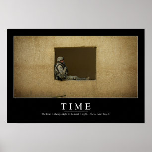 Póster Tempo: Citações inspiradas