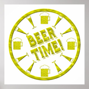 Poster Tempo da cerveja!