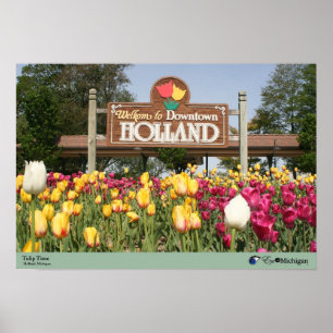 Poster Tempo da tulipa de Holland - Holland, Michigan