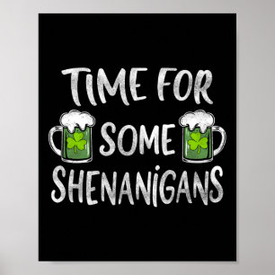 Poster Tempo De Bebendo Engraçado Para Algumas Ruas De Sh