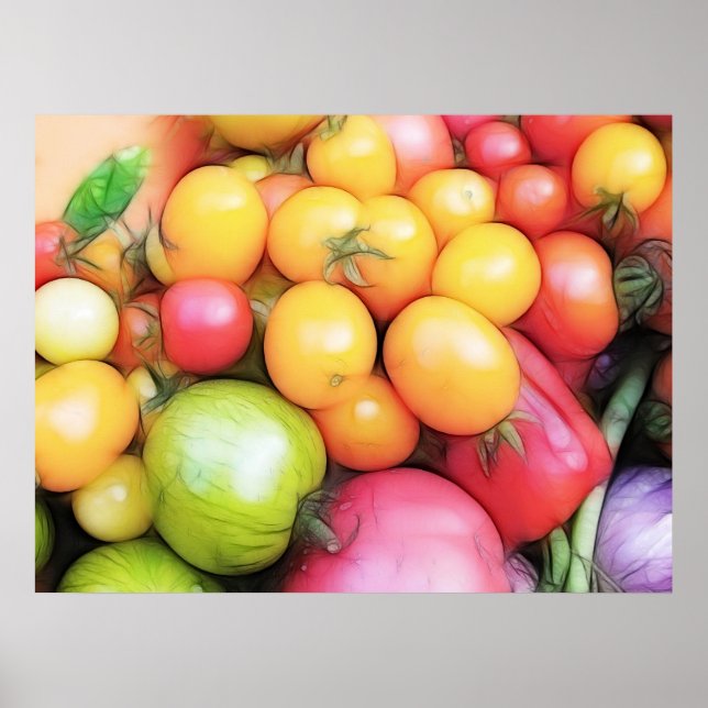 Poster Tempo de Colheita - Tomates! (Frente)