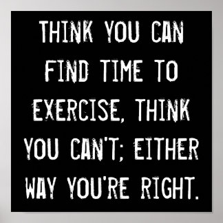 Póster Tempo de Exercício