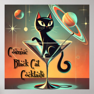 Poster Tempo de Futuro Atômico, Black Cat Martini