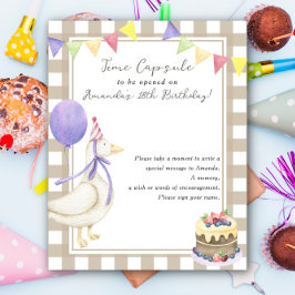 Poster Tempo de Ganso primeiro aniversario da cápsula neu