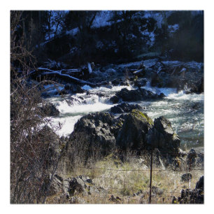 Póster Tempo de inverno em Hayfork, Califórnia…