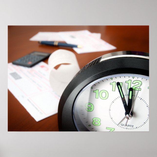 Póster Tempo de pagamento das faturas (Frente)