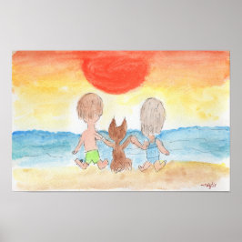 Poster Tempo de praia - Nosso Lugar Feliz