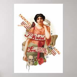 Póster Tempo desperdiçado