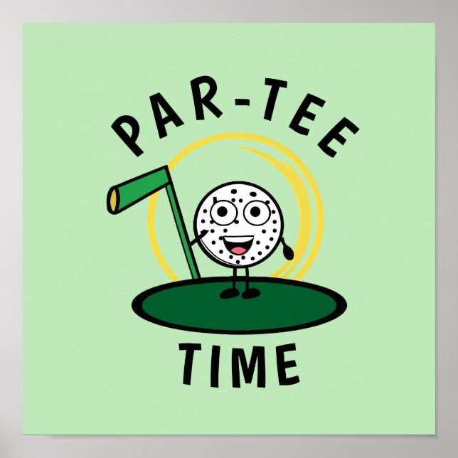 Poster Tempo Par-Tee Golfista (Frente)