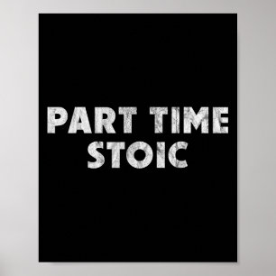 Poster Tempo parcial - Humor estático engraçado