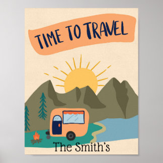 Poster Tempo Personalizado Para Viagem