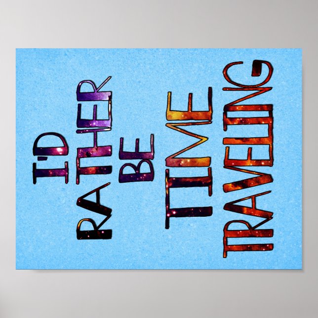 Poster Tempo Viajando pequeno (Frente)