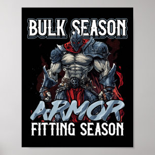 Poster Temporada de Bulking Ajuste de Armadura Temporada 