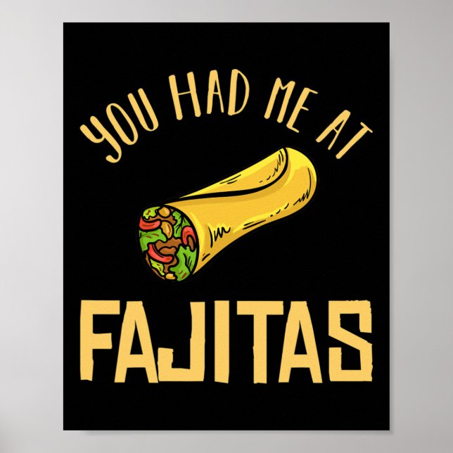 Poster Temporada de Presente de Receita de Frango Fajita  (Frente)