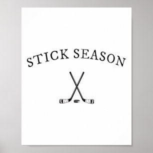 Poster Temporada de Stick Paus de Hockey Cruzados Puck Mí