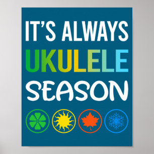 Poster Temporada Divertida Ukulele