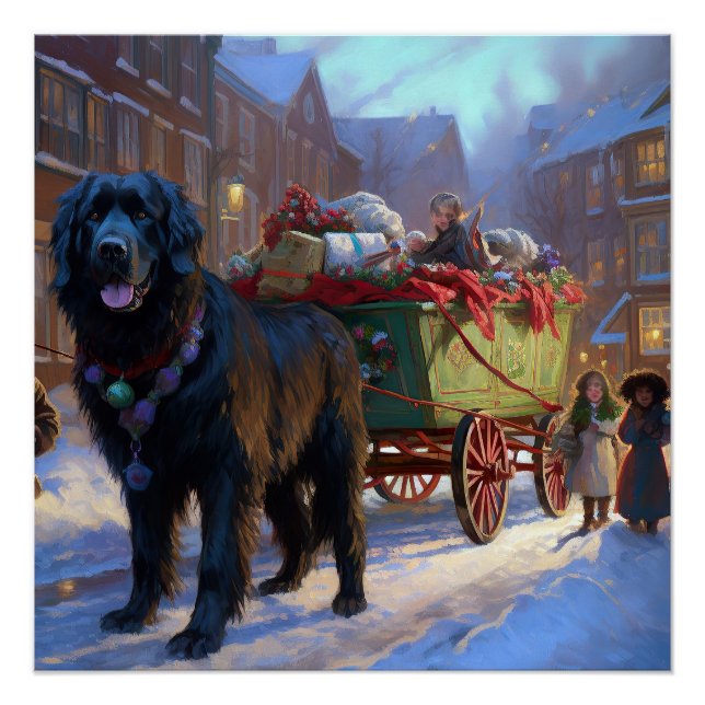 Póster Temporada Festiva de Natal da Terra Nova (Frente)