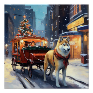 Póster Temporada Festiva de Natal de Akita