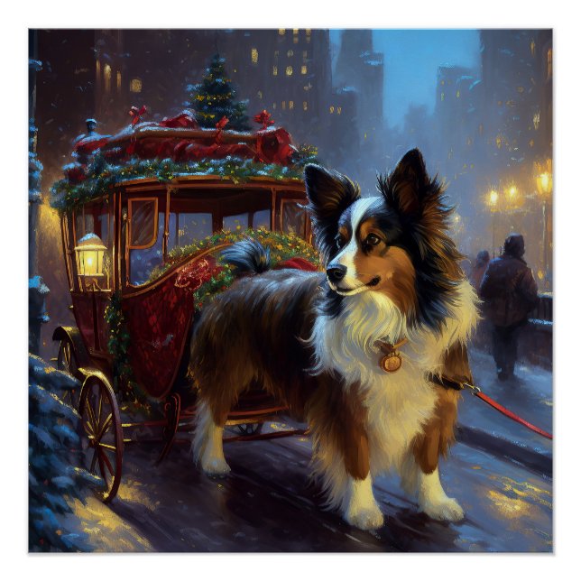 Póster Temporada Festiva de Natal Papillon (Frente)